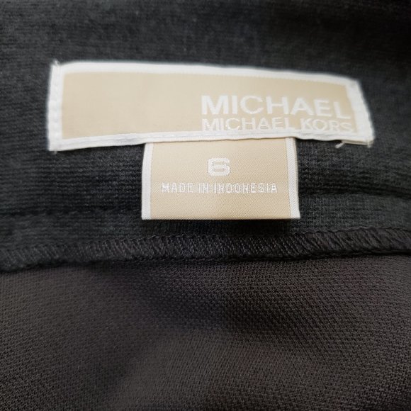 Michael Kors Dark Heather Gray Knit Skirt Size 6 - Picture 9 of 10